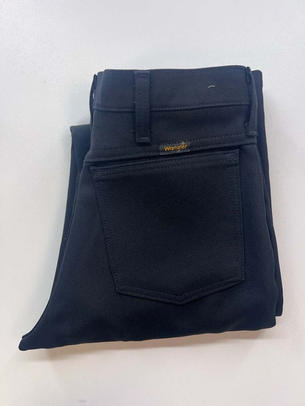 ⁠Wrangler Wrancher Dress Jeans Mens 29 x 32 Black Bootcut Western Pants